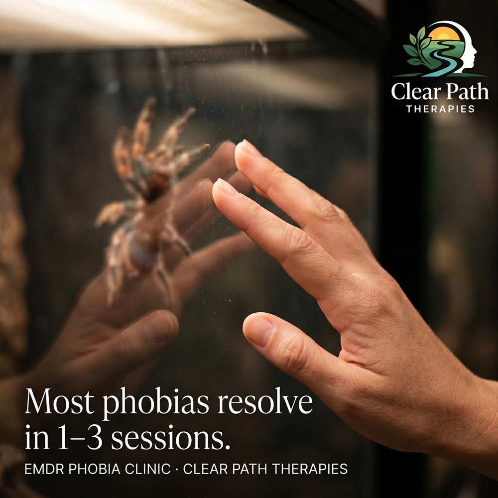 Most phobias resolve in 1-3 sessions